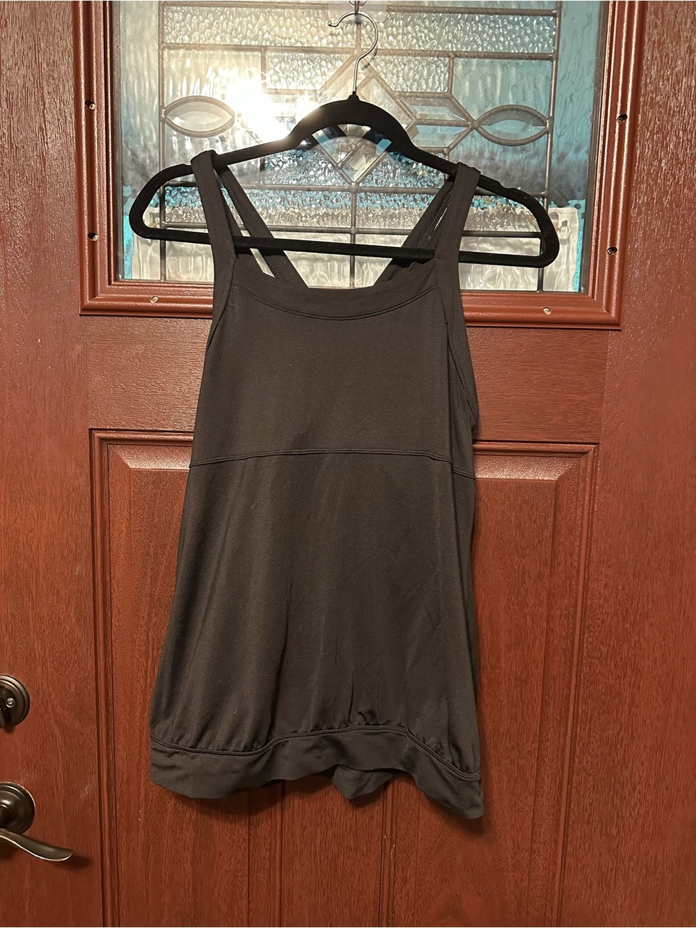 Danskin Now Black Double-Strap Tank Top